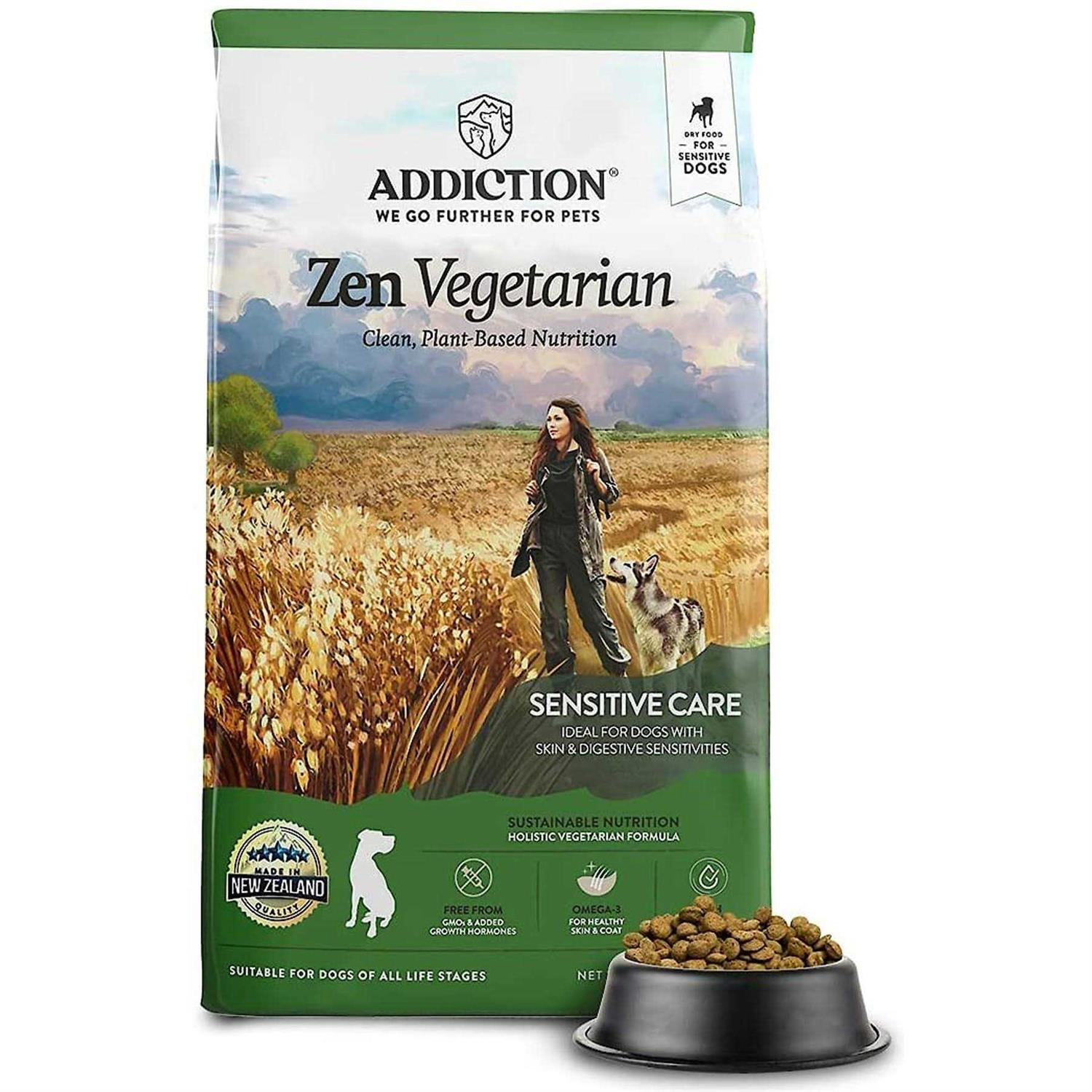 Addiction Zen Vegetarian Dry Dog Food - Healthber