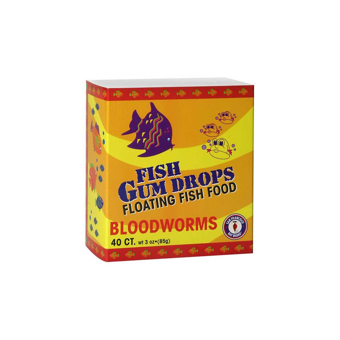 San Francisco Bay Coffee Fish Gum Drops Floating Fish Food Bloodworms - Healthber