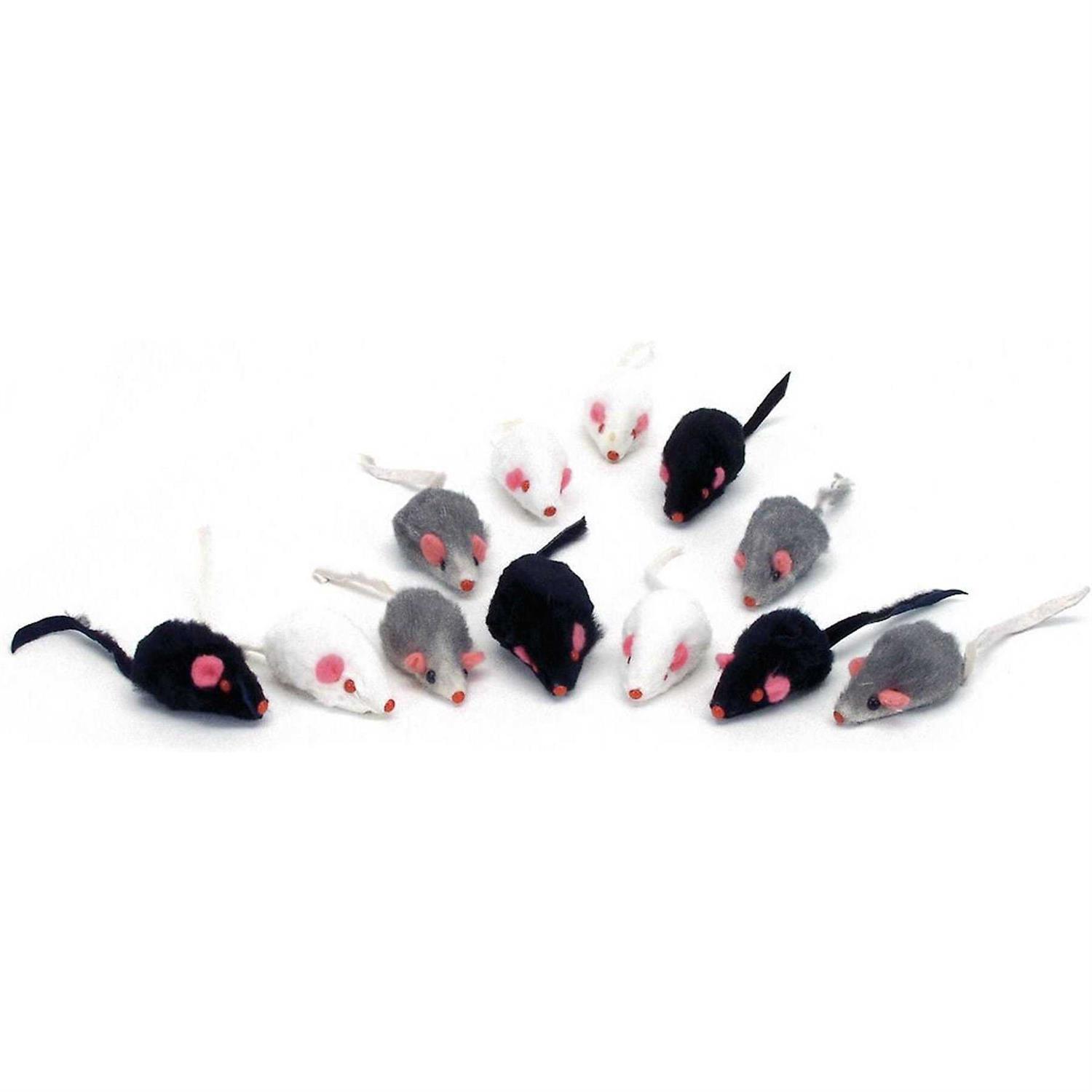 Turbo Assorted Mice Cat Toys - Healthber