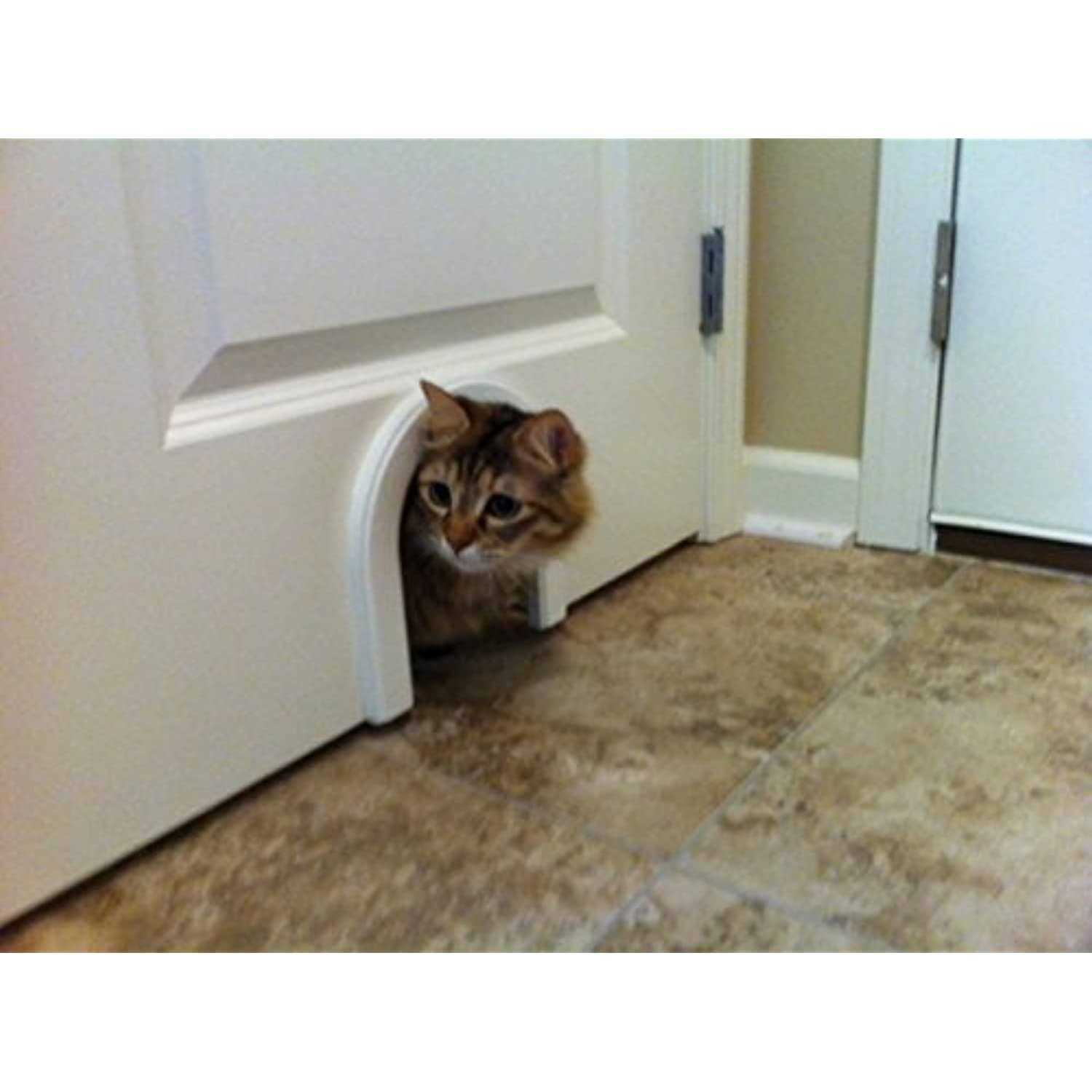 Cathole Cat Door with Brush - Healthber
