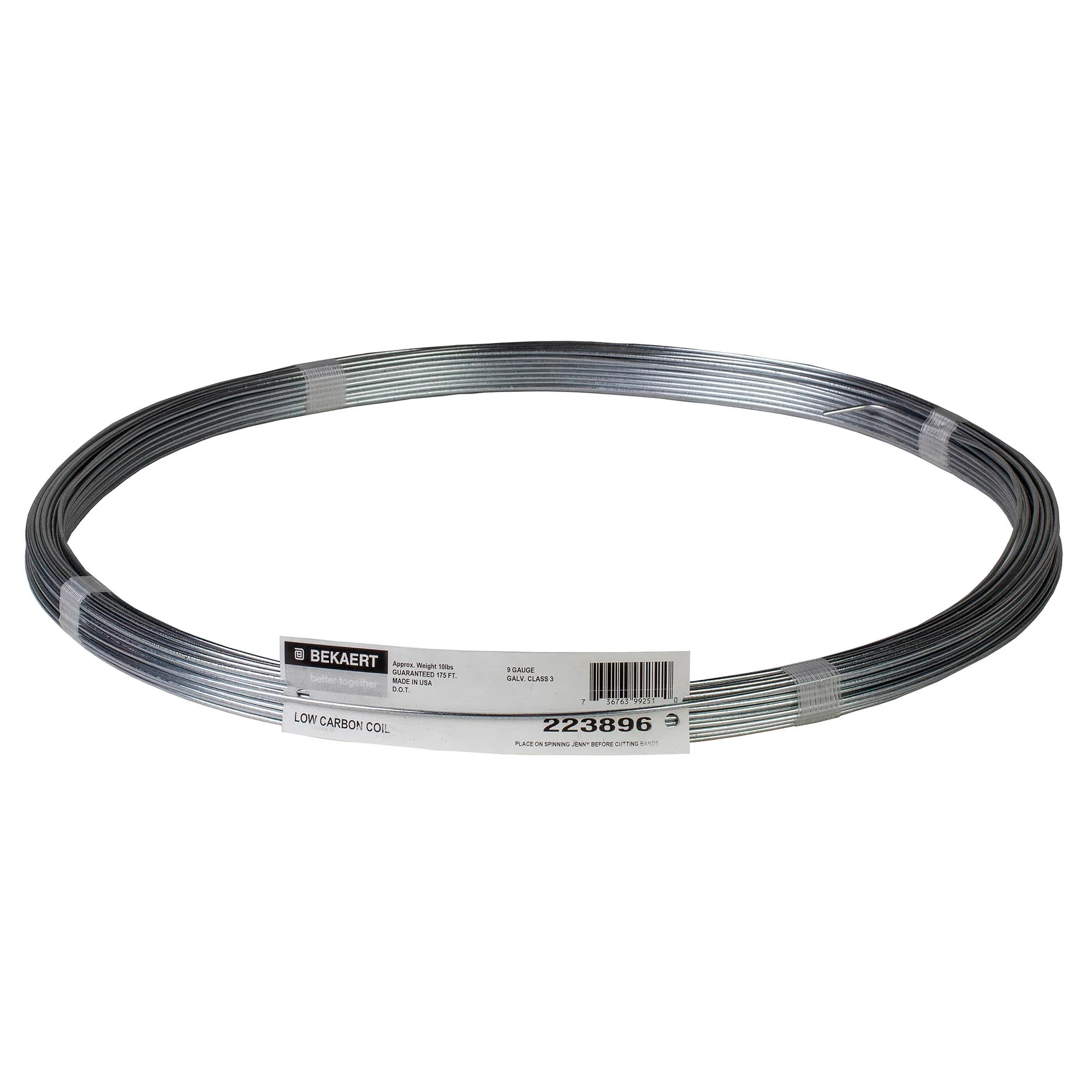 Bekaert 9 ga Class 3 10 lb Coil, DOT - Healthber