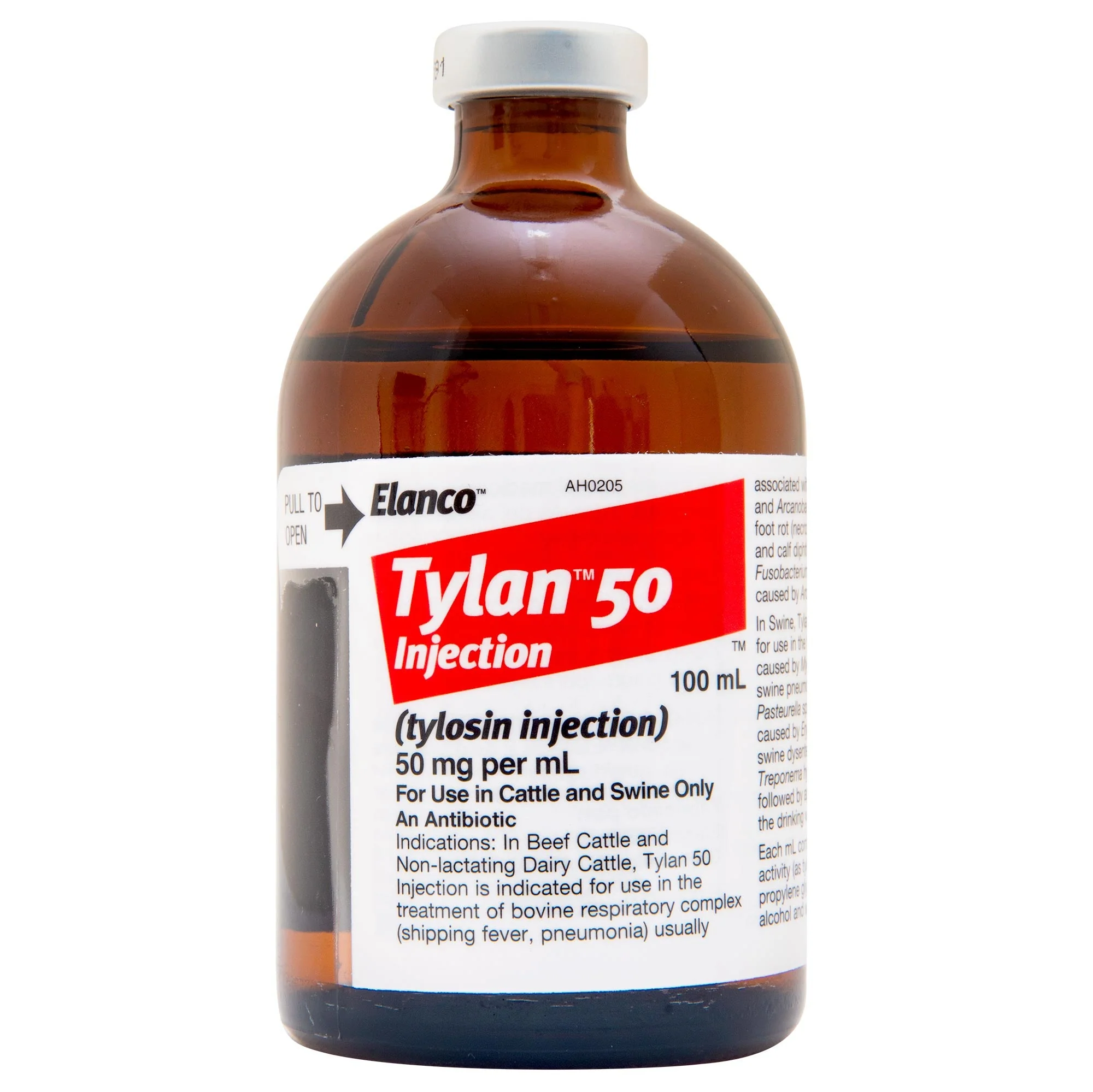 Rx Tylan 50 Injection, 100 mL - Healthber