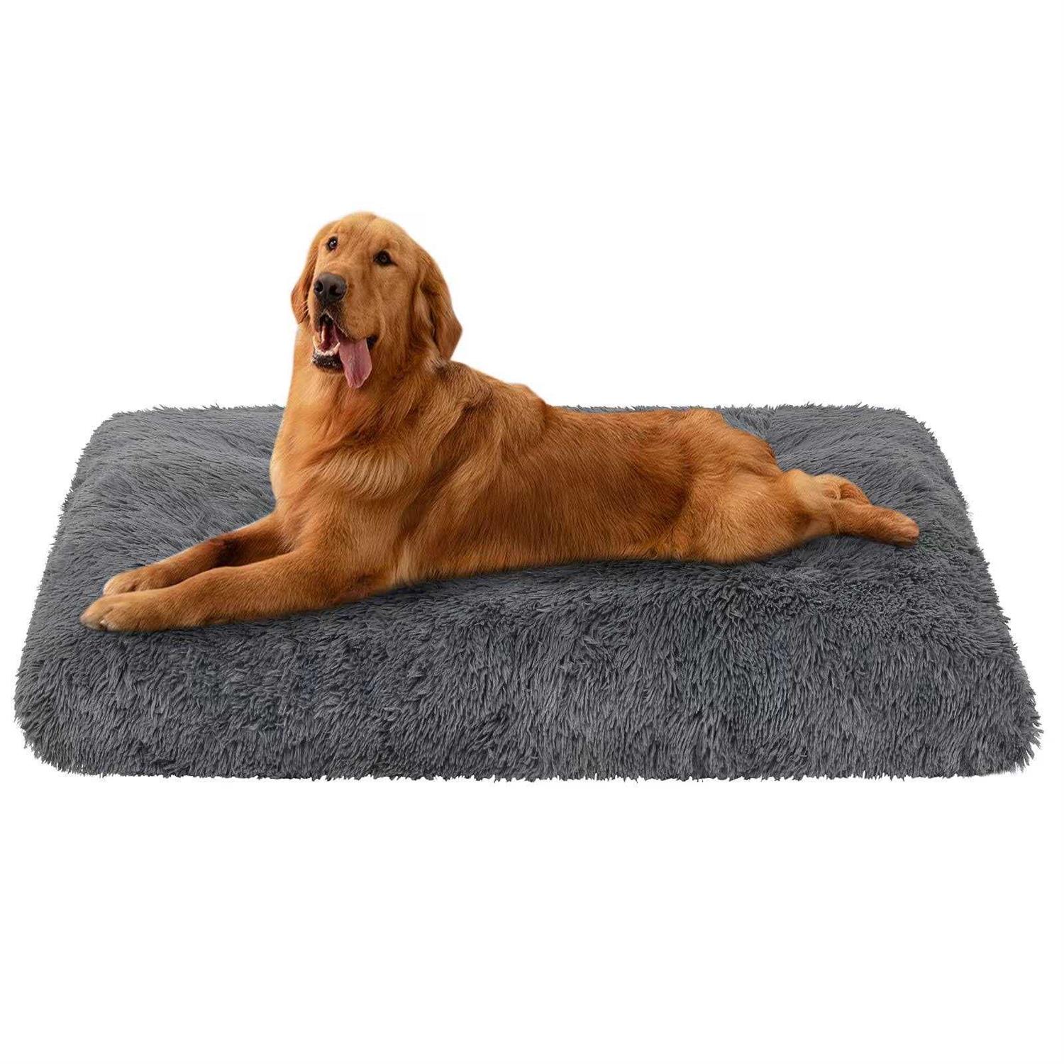 yhoerr Dog Bed, Plush Soft Pet Mat Pad & Furniture,Washable Anti-Slip Dog Crate Bed for Large Medium Small Dogs and Cats - Healthber