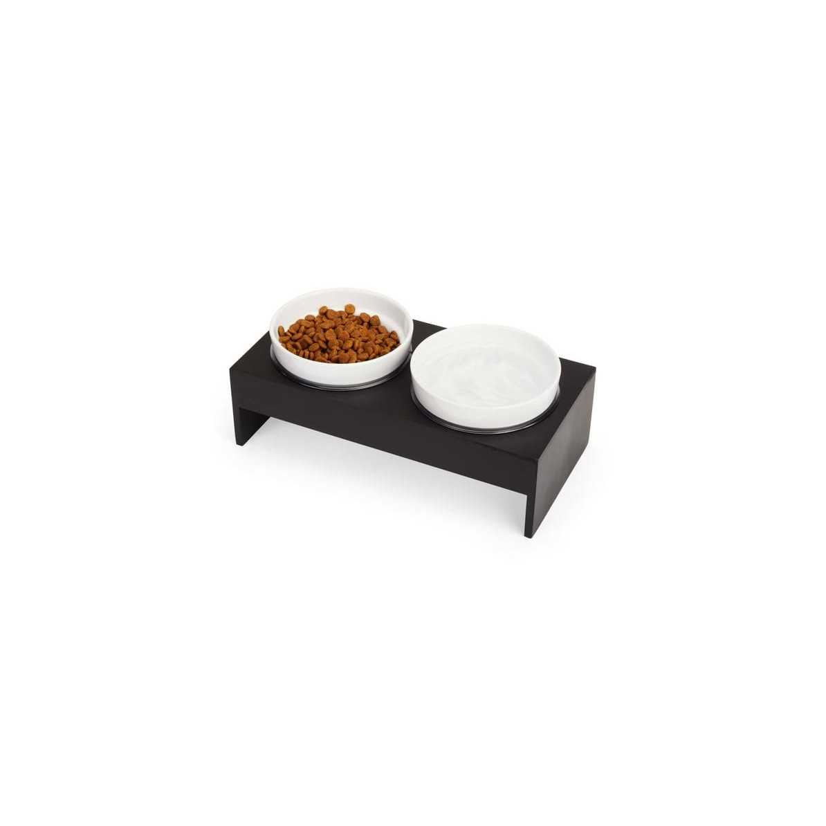 EveryYay Wood Double Diner for Dogs - Healthber