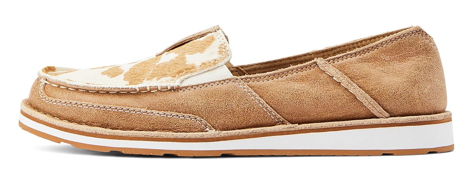 Ariat Women's Cruisers, Adobe/ Tan and White Hair On - Healthber