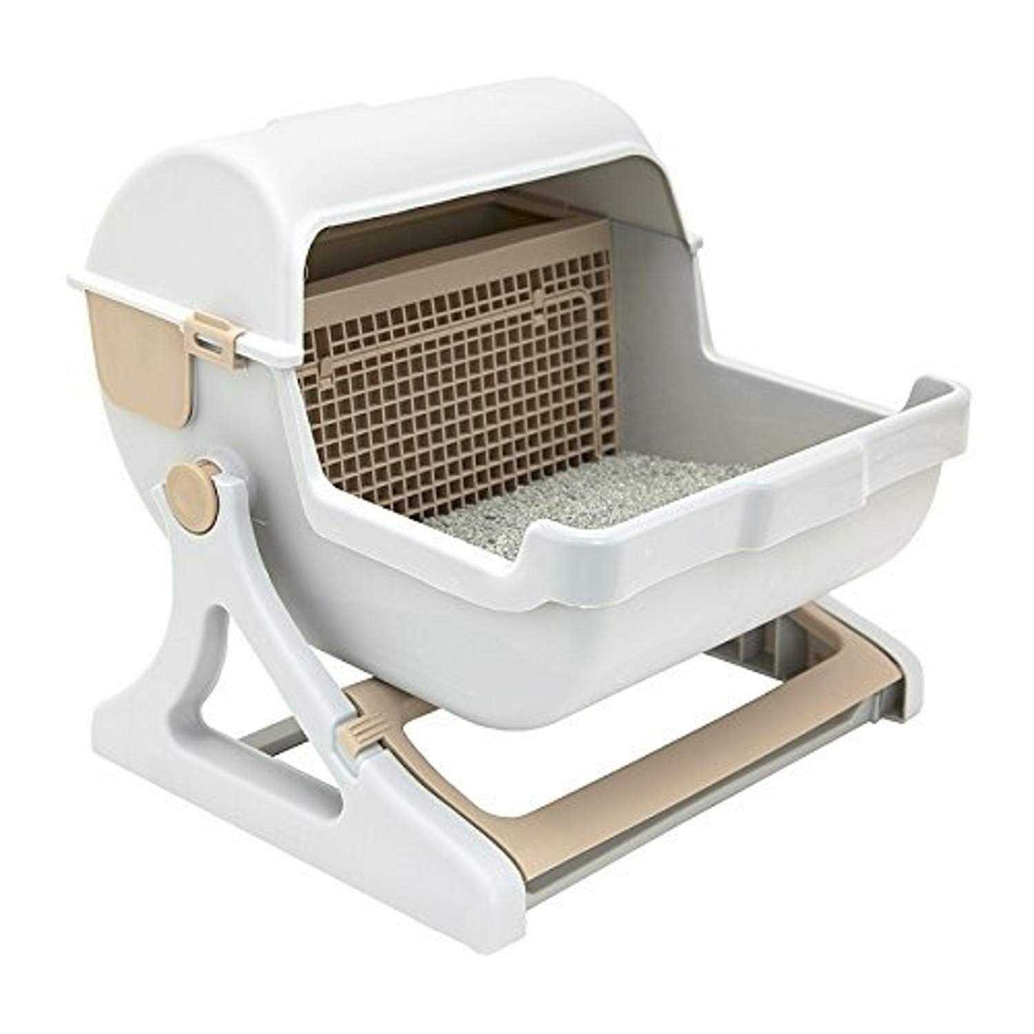 Le you pet semi-automatic quick cleaning cat litter box - Healthber