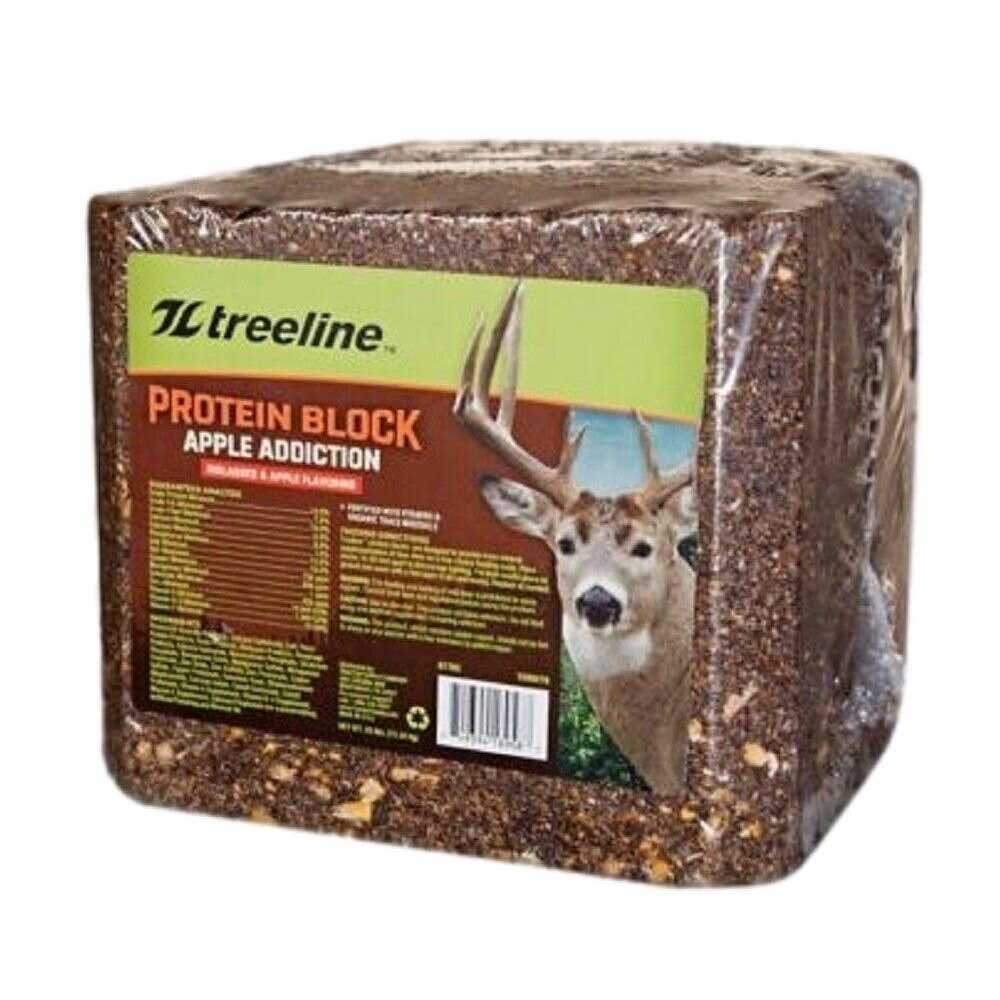 treeline Apple Addiction Protein Feed Block for Deer - Healthber