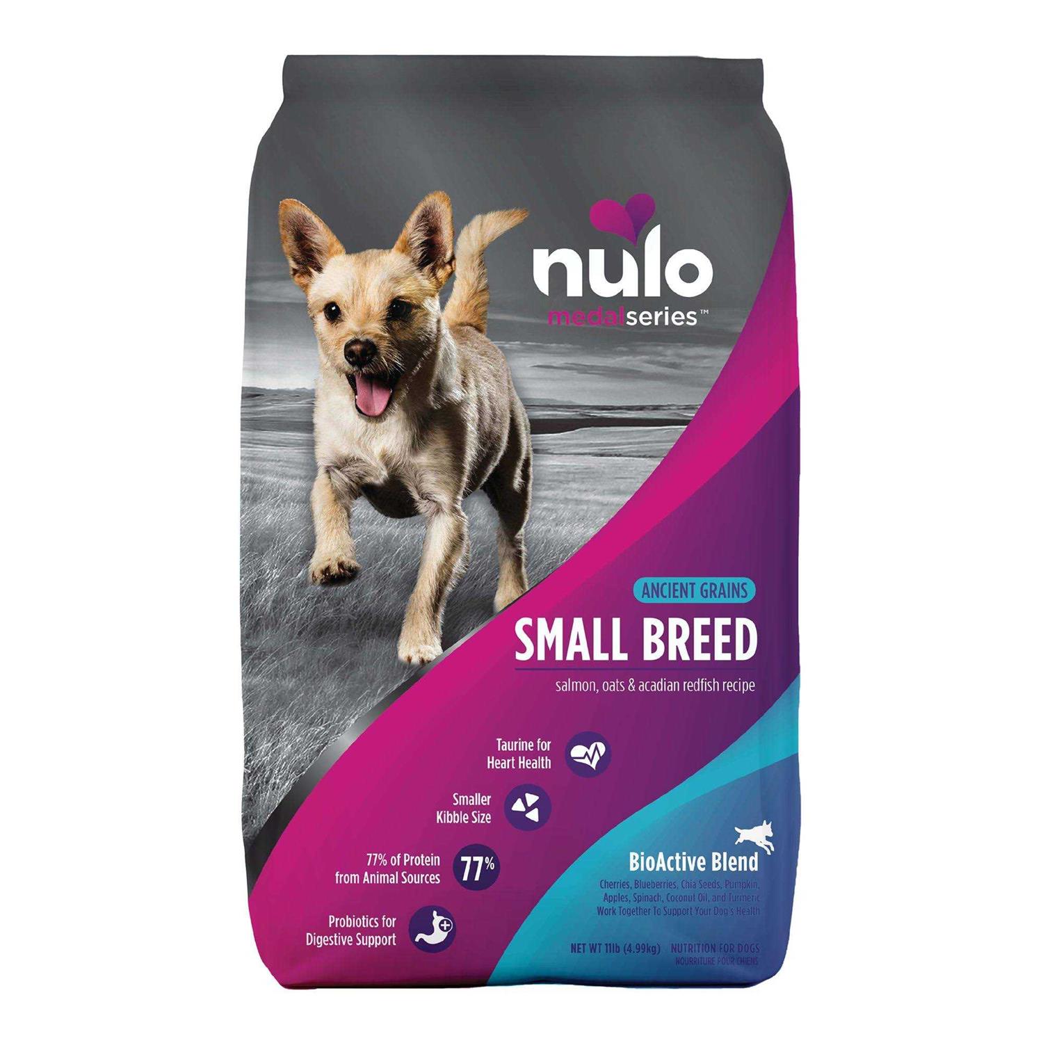 Nulo MedalSeries Ancient Grains Salmon Oats & Acadian Redfish Small Breed Dry Dog Food - Healthber