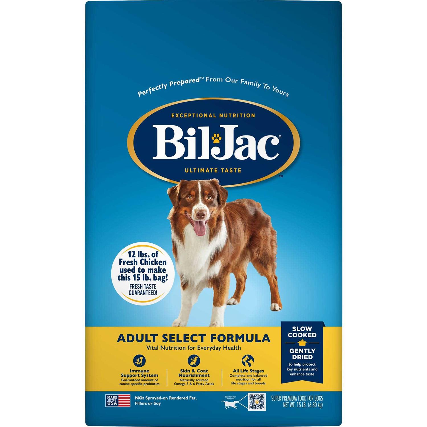 Bil-Jac Select Adult Dry Dog Food - Healthber