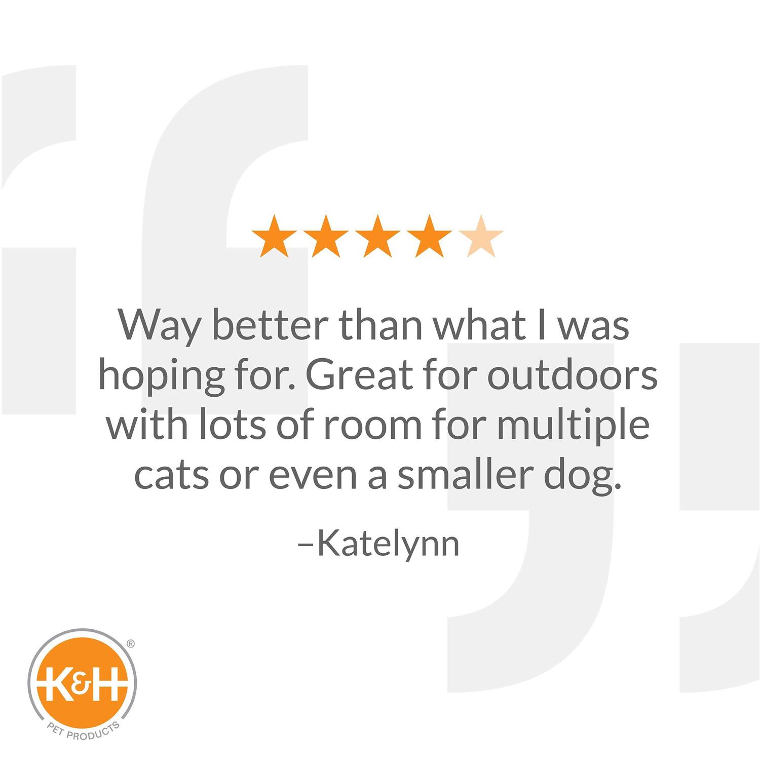 K&H Pet Products Extra-Wide Outdoor Kitty House - Healthber