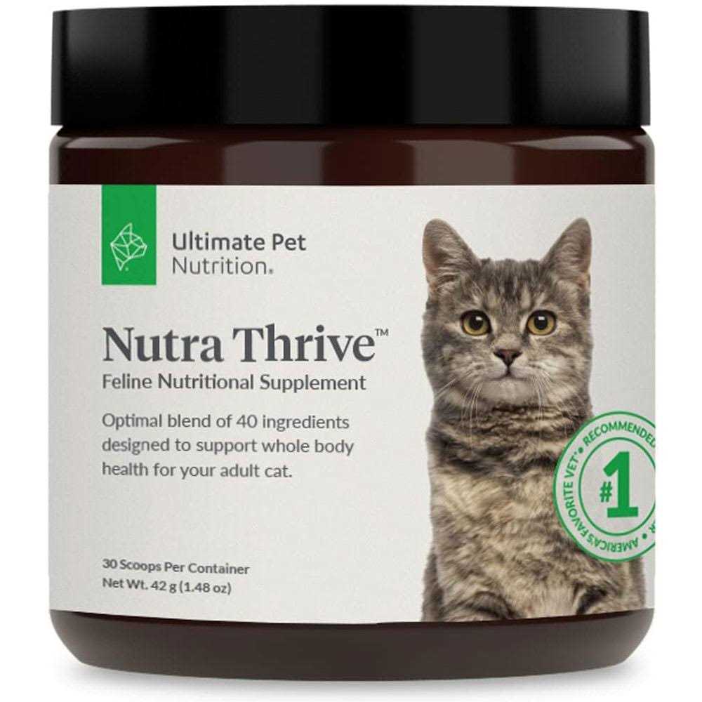 Ultimate Pet Nutrition Nutra Thrive Cat 40 in 1 Nutritional Supplement for Cats - Healthber