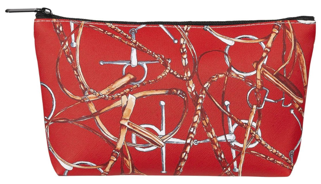 Lila Snaffle Bridle Cosmetic Pouch - Healthber