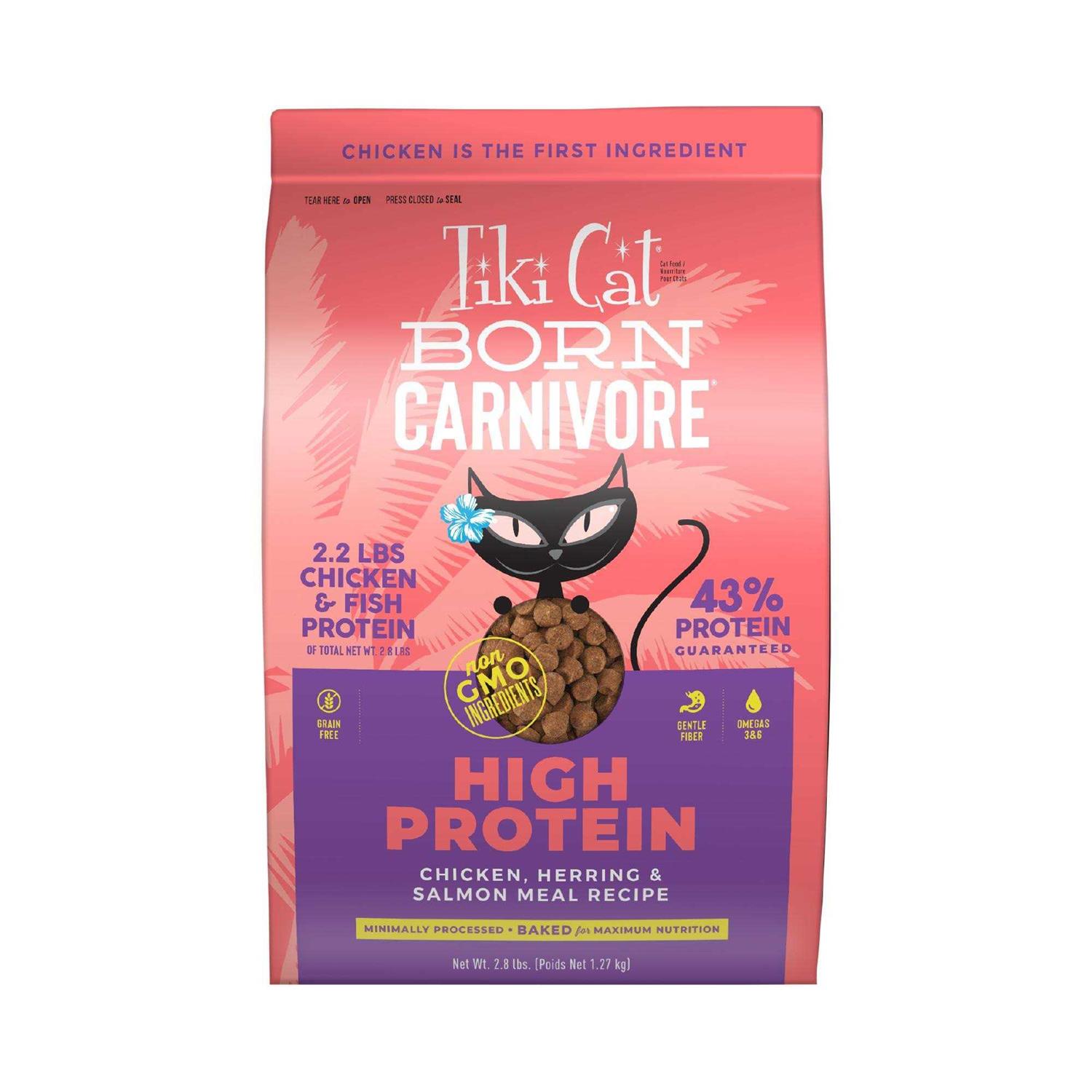Tiki Cat Born Carnivore Herring Dry Food - Healthber
