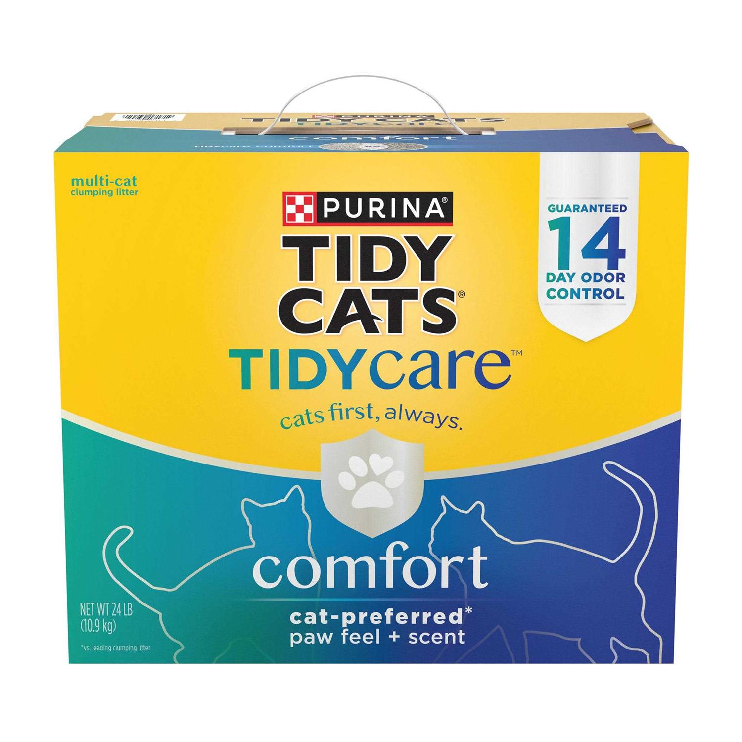 Purina Tidy Cats Tidy Care Comfort Scented Clumping Cat Litter Odor Control Low Dust Formula - Healthber