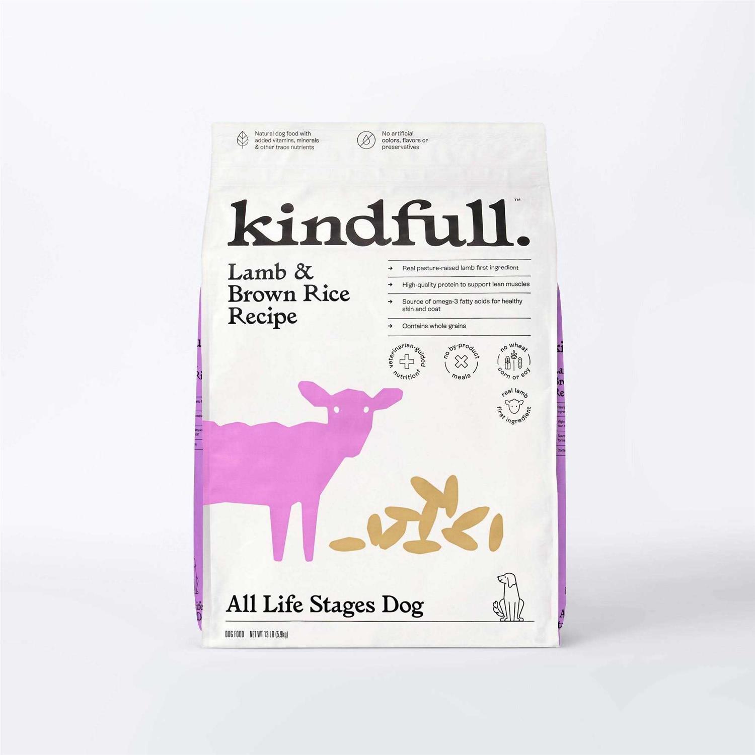 Kindfull Lamb & Brown Rice Recipe Dry Dog Food - Healthber