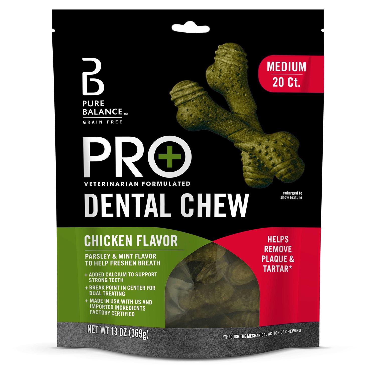 Pure Balance Pro+ Dental Chews for Dogs - Healthber