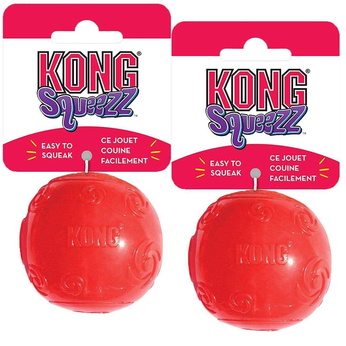 KONG Squeezz Ball Dog Toy - Healthber