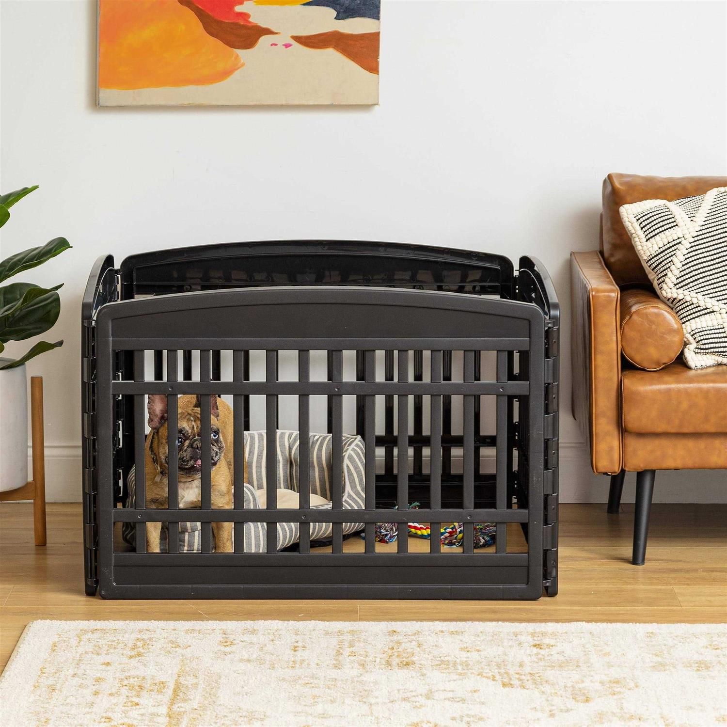 IRIS USA 24 Exercise 4-Panel Pet Dog Playpen - Healthber