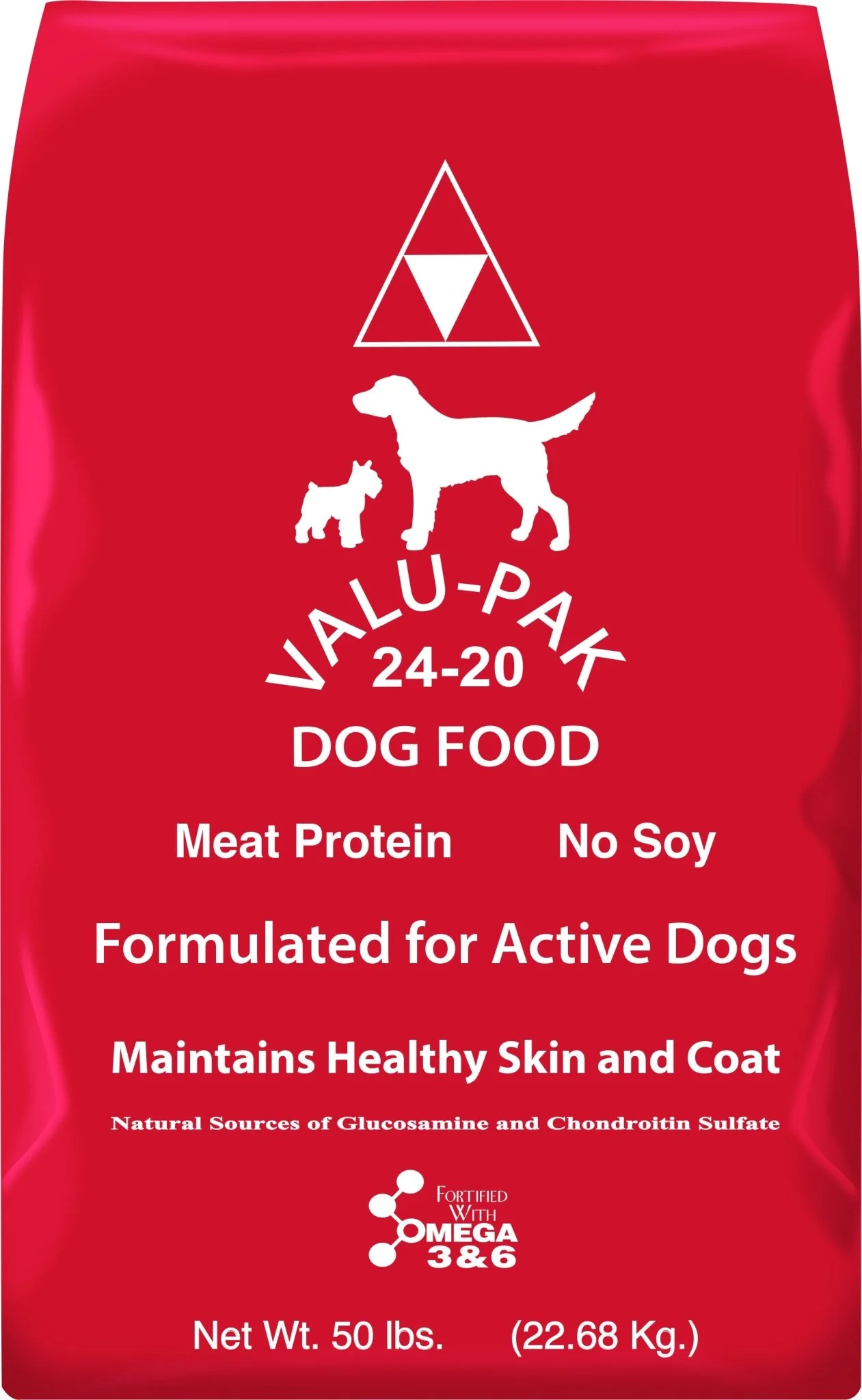 Valu-Pak 24-20 Dog Food (Red Bag), 50 lb - Healthber