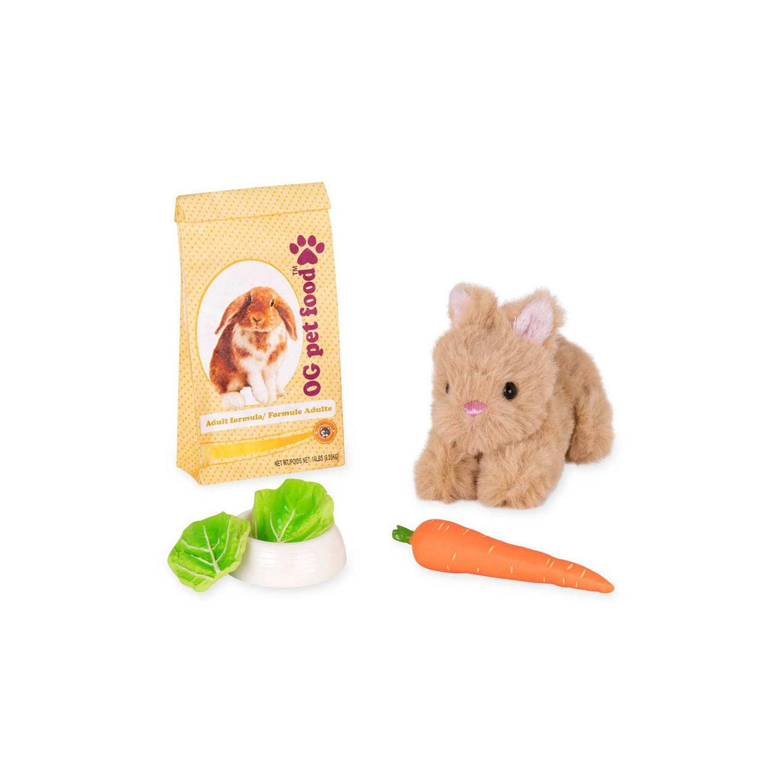 Our Generation Mini Plush Pet Bunny 18 Accessory Set for Dolls - Healthber