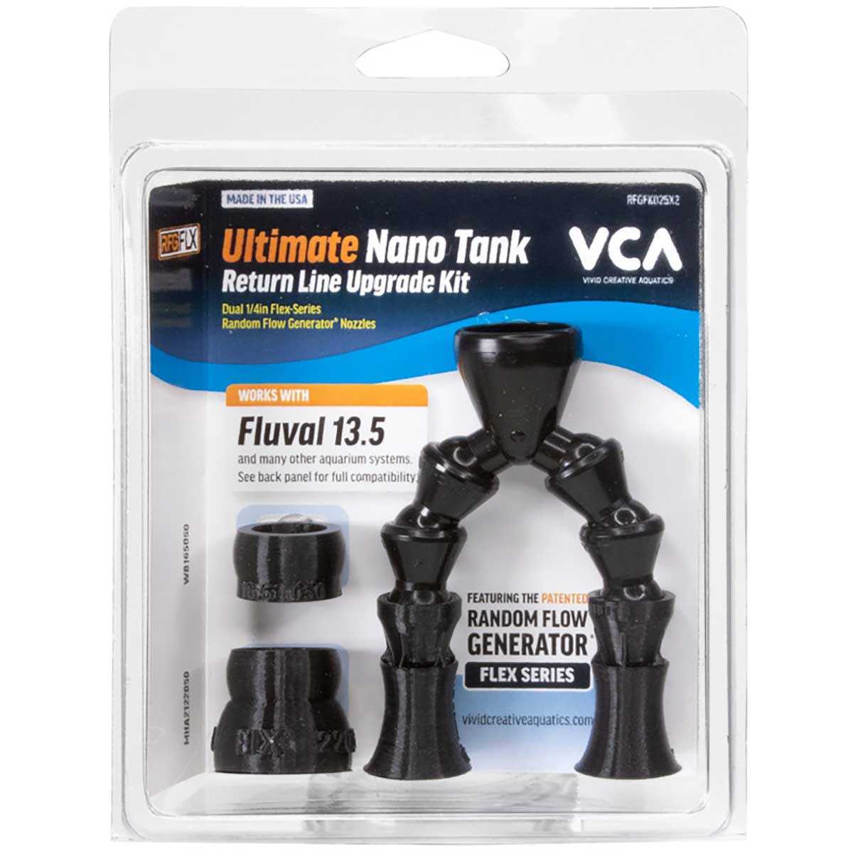 Vivid Creative Aquatics VCA Flex Series Ultimate Nano Tank Return Line Upgrade Kit - Healthber