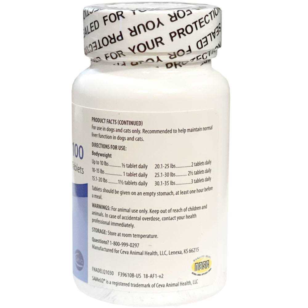 SAMeLQ 100mg 30 Chewable Tablets - Healthber
