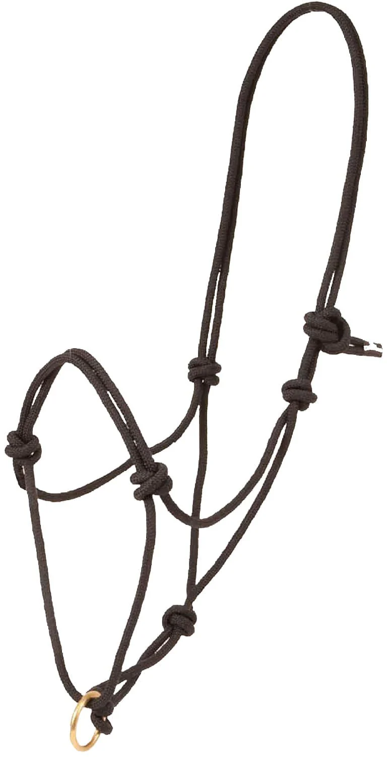 Poly Rope Halter with Brass Plated Lead Ring - Healthber