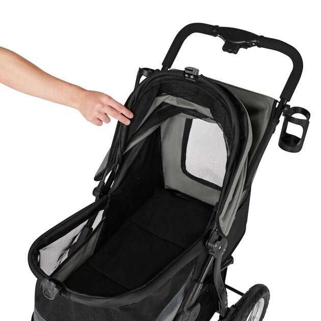 Frisco No-Zip Collapsible Cat & Dog Jogger Stroller - Healthber