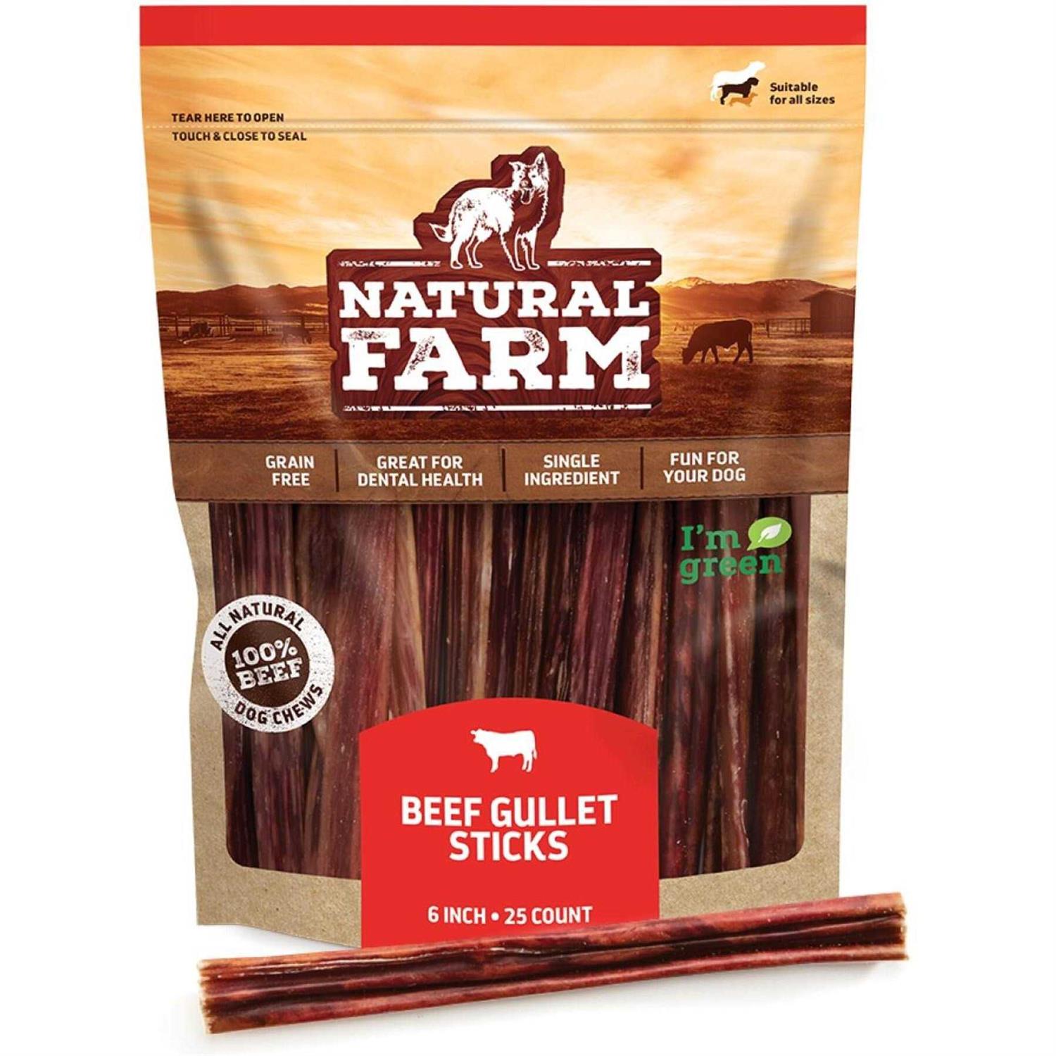 6 Inch Natural Farm Gullet Stick - Healthber