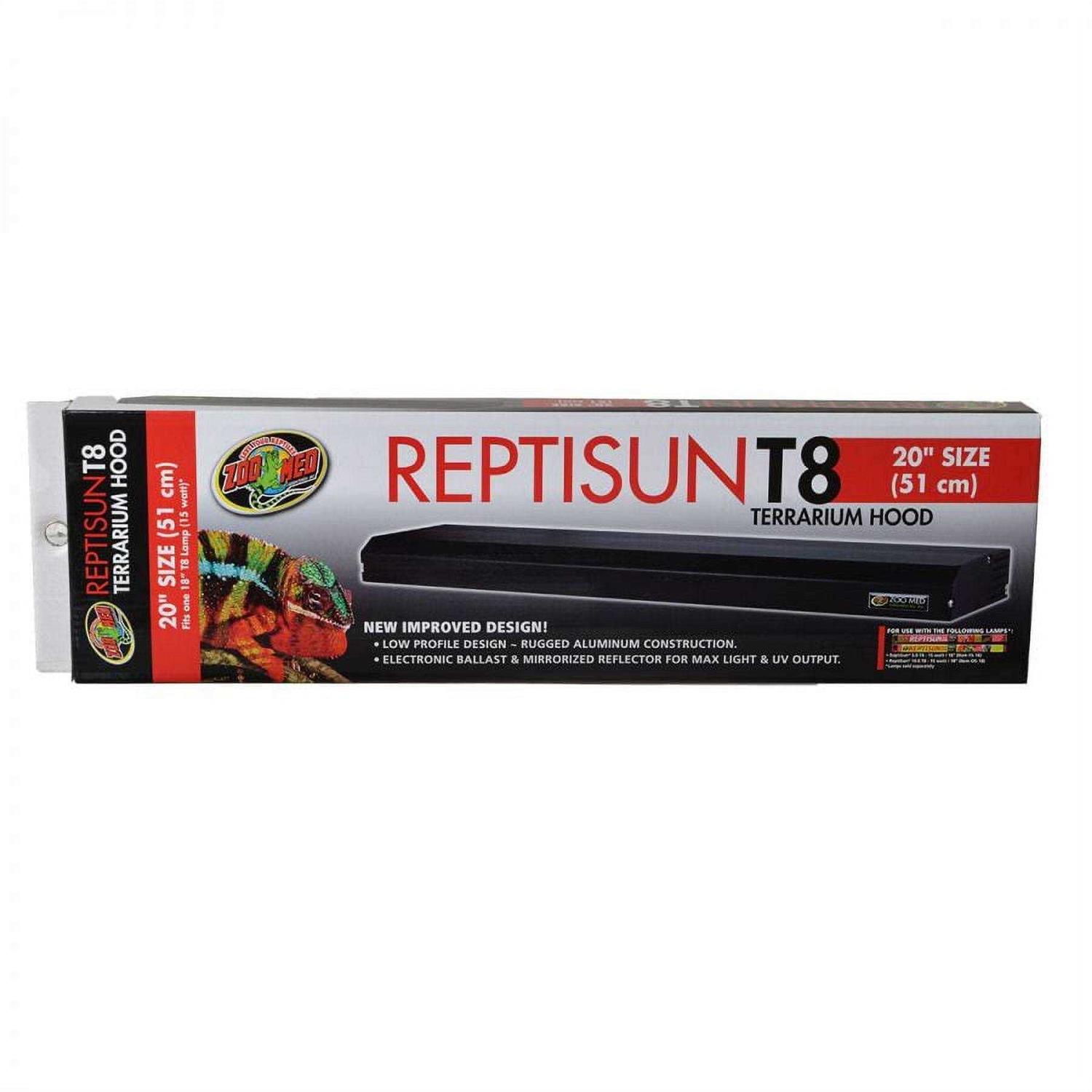 Zoo Med Reptisun T8 Terrarium Hood - Healthber