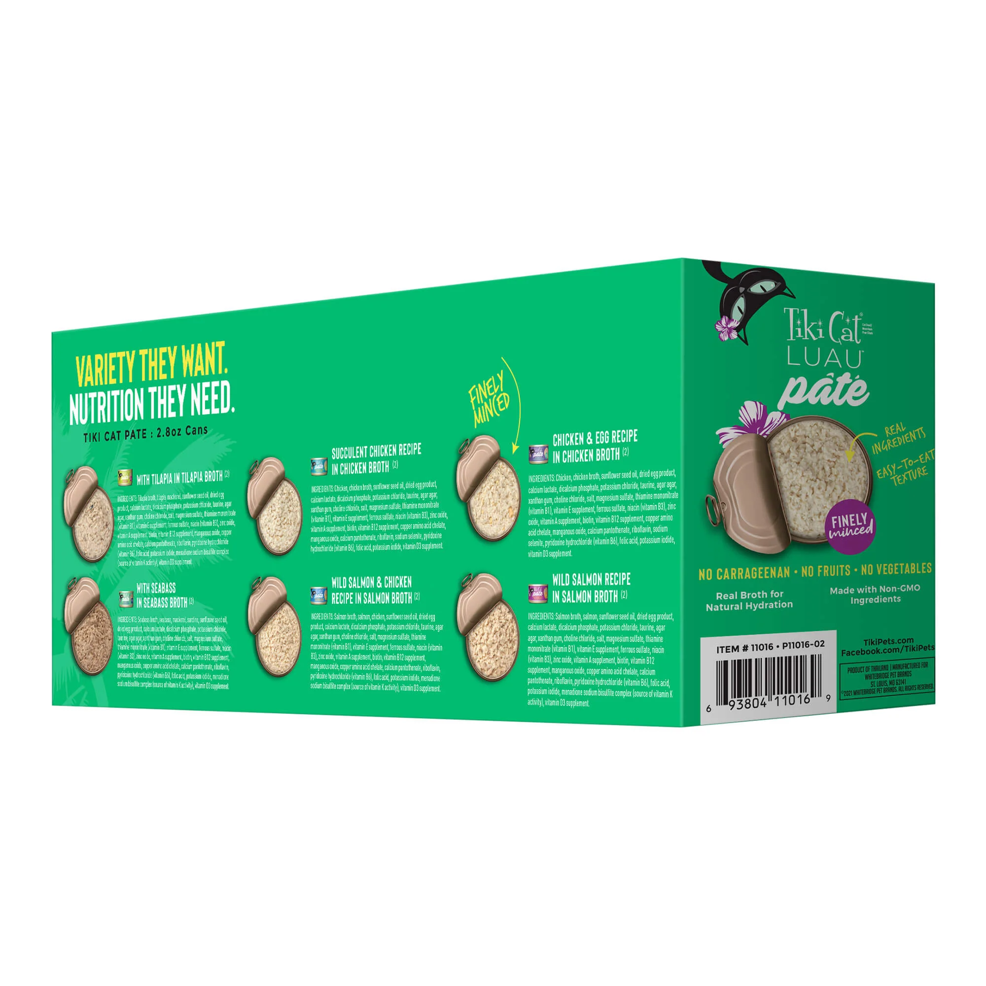 Tiki Cat Luau Pat�� Wet Cat Food, Variety Pack - Healthber