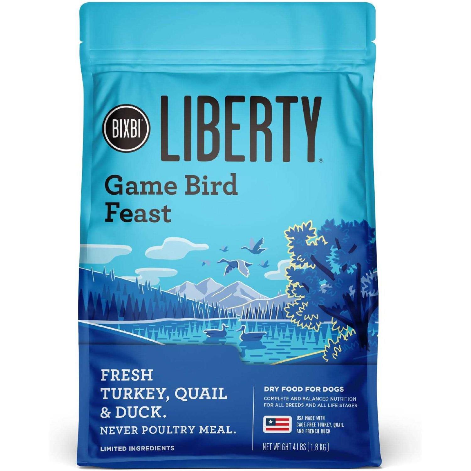 Bixbi Liberty Gamebird Feast Dry Dog Food - Healthber