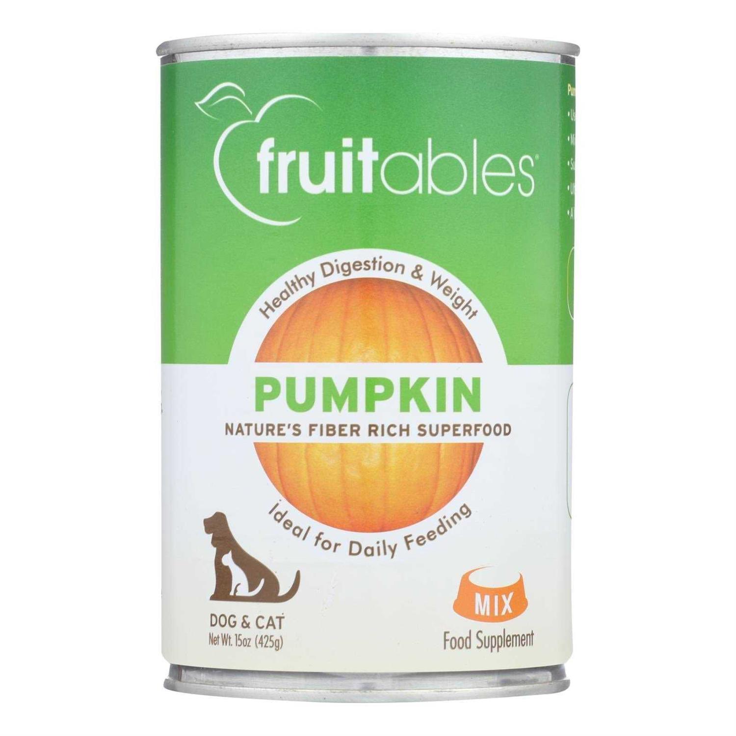 Fruitables Pet Puree Pumpkin Can - Healthber