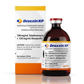 Rx Draxxin KP (tulathromycin and ketoprofen) Injectable Solution for Cattle - Healthber
