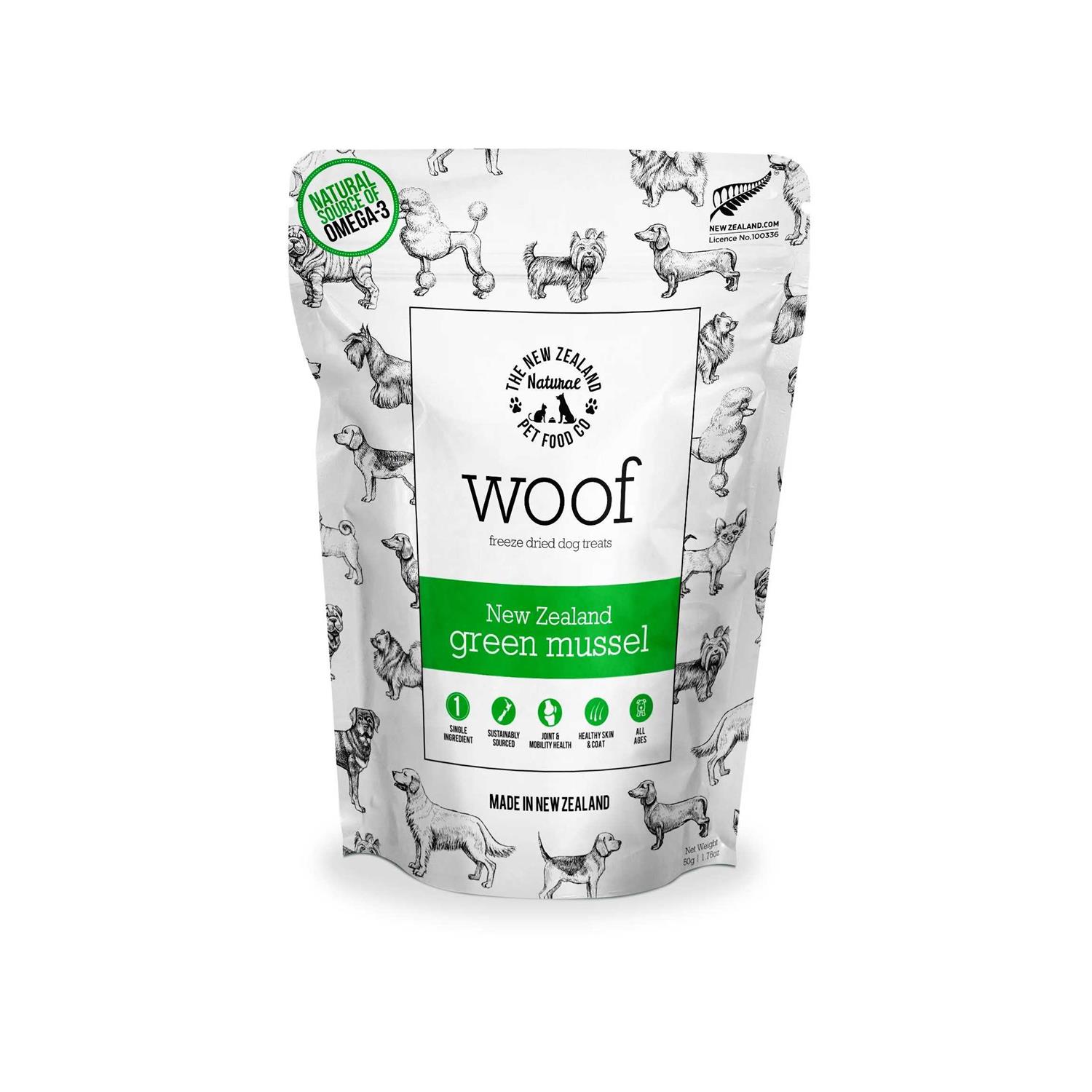 Woof New Zealand Green Mussel Freeze Dried Treats - Healthber