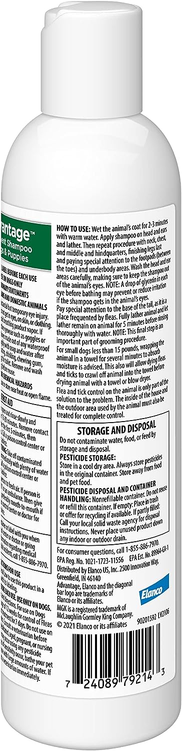Advantage Treatment Shampoo for Dogs & Puppies - Healthber