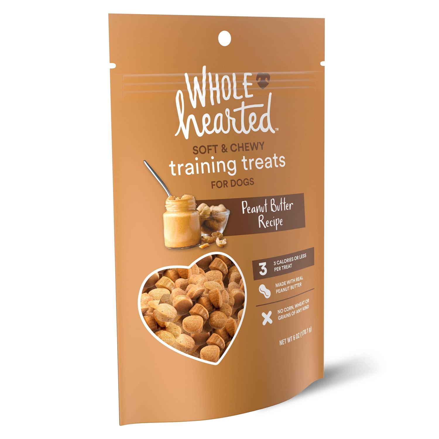 WholeHearted Grain Free Peanut Butter Recipe Tender Tidbits Dog Training Treats - Healthber