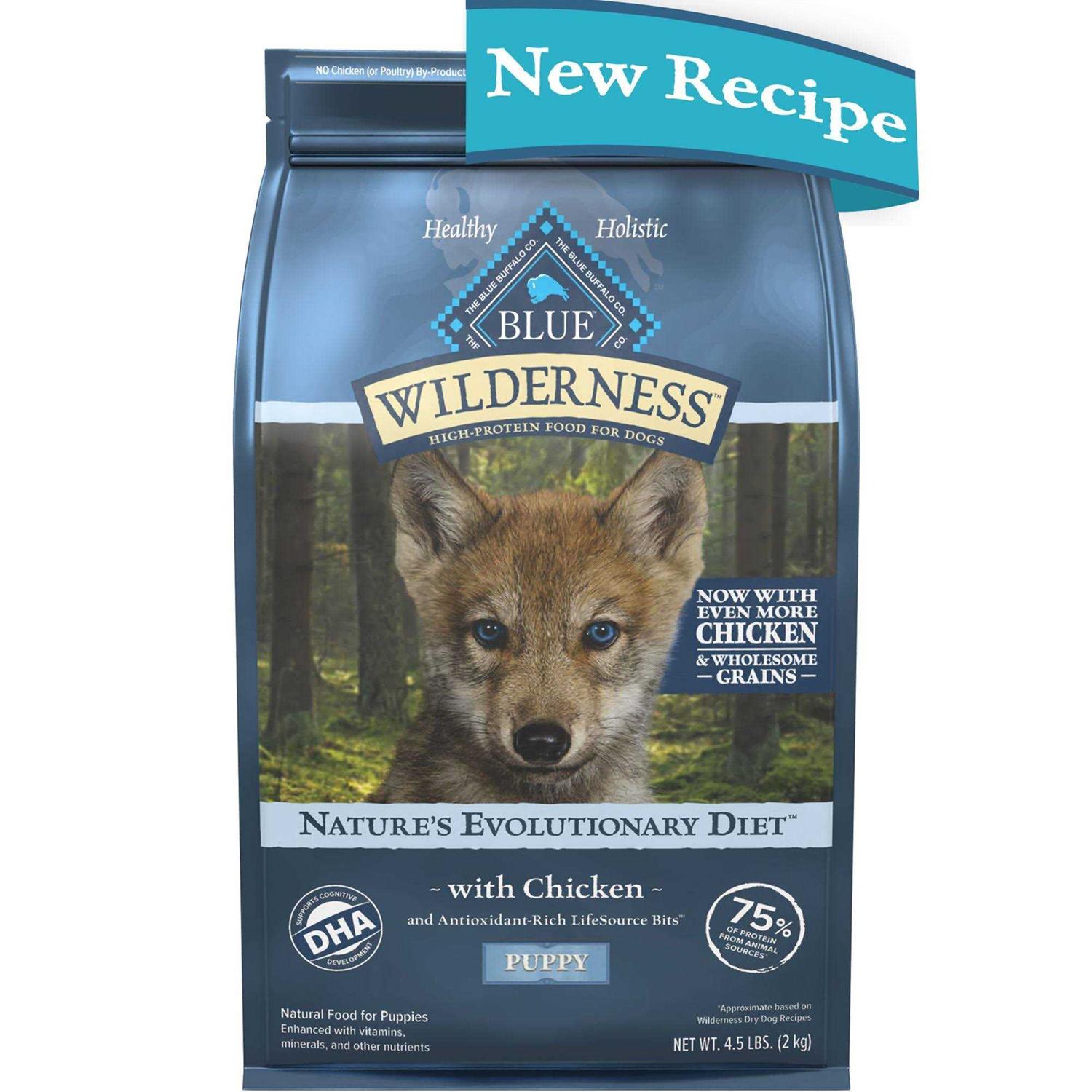 Blue Buffalo Wilderness High Protein Natural Puppy Dry Dog Food Chicken - Healthber