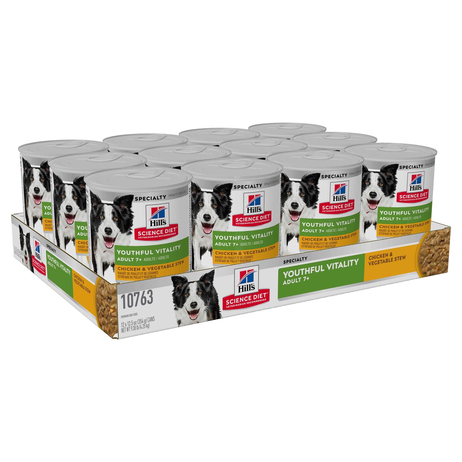 Hill’s Science Diet Adult 7+ Vitality Chicken & Vegetable Stew Canned Dog Food - Healthber