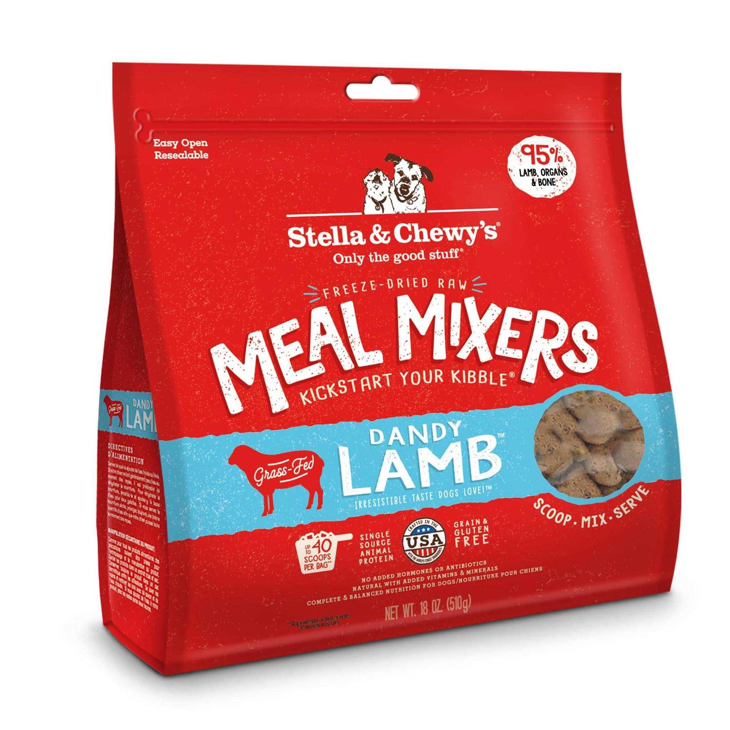Stella & Chewy’s Freeze Dried Dandy Lamb Meal Mixers Dog Food - Healthber