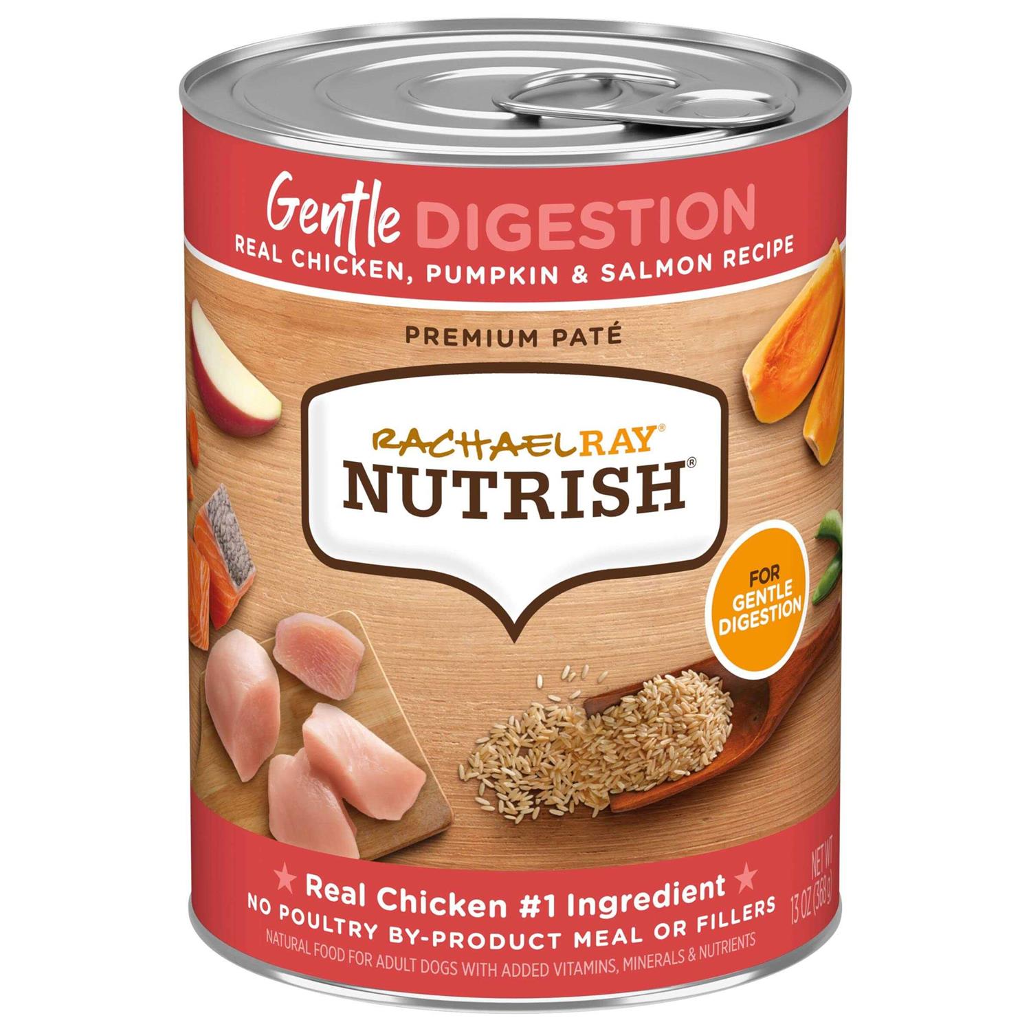 Rachael Ray Nutrish Gentle Digestion Chicken Pumpkin & Salmon Wet Dog Food - Healthber