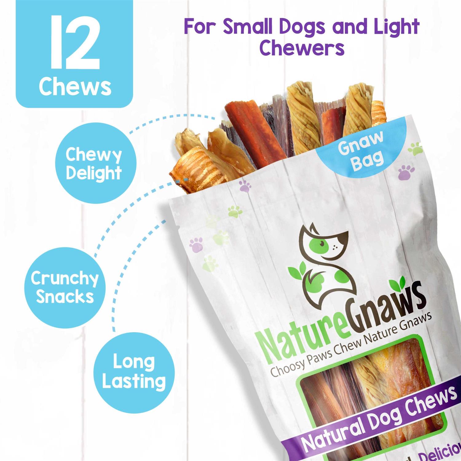 Nature Gnaws Variety Pack Natural Dog Chews - Healthber