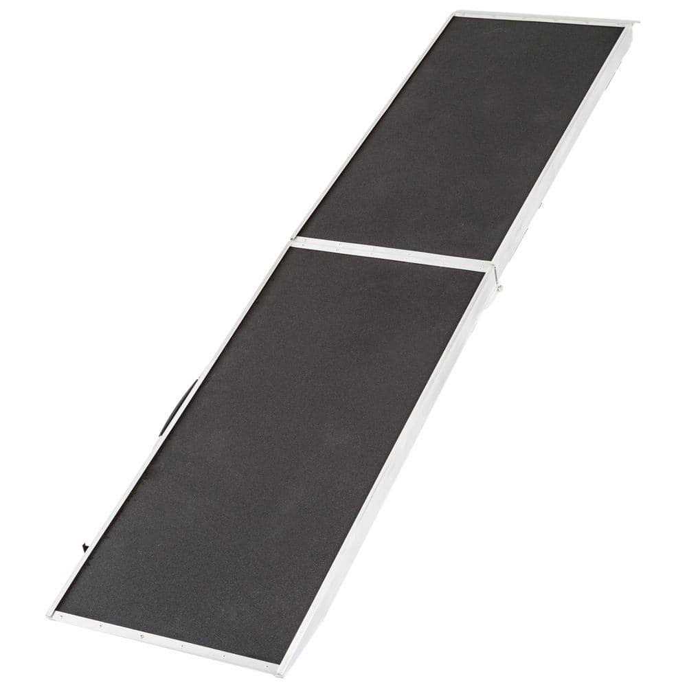 Lucky Dog 8 ft. Lightweight Extra Wide Folding Aluminum Pet Ramp - Healthber