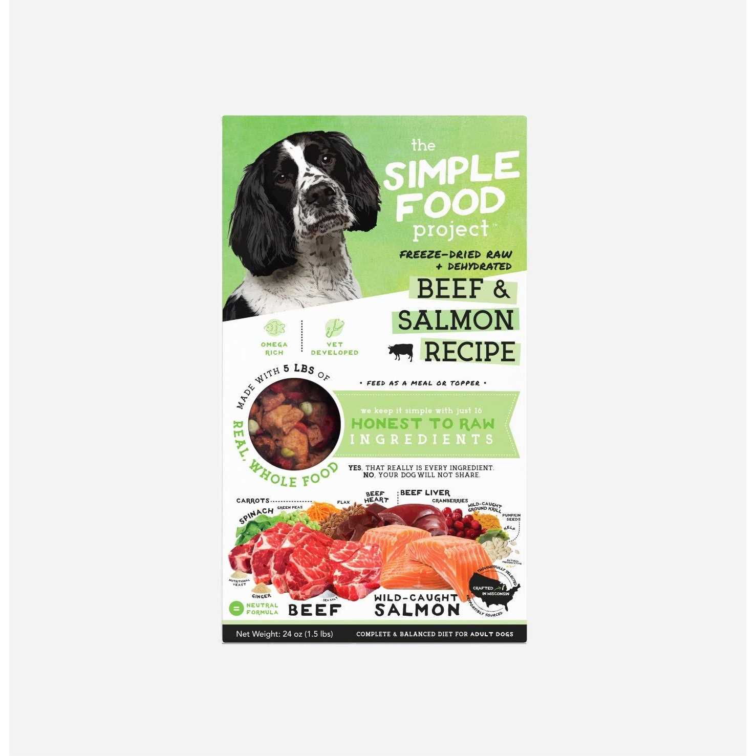 The Simple Food Project Freeze Dried Beef & Salmon - Healthber