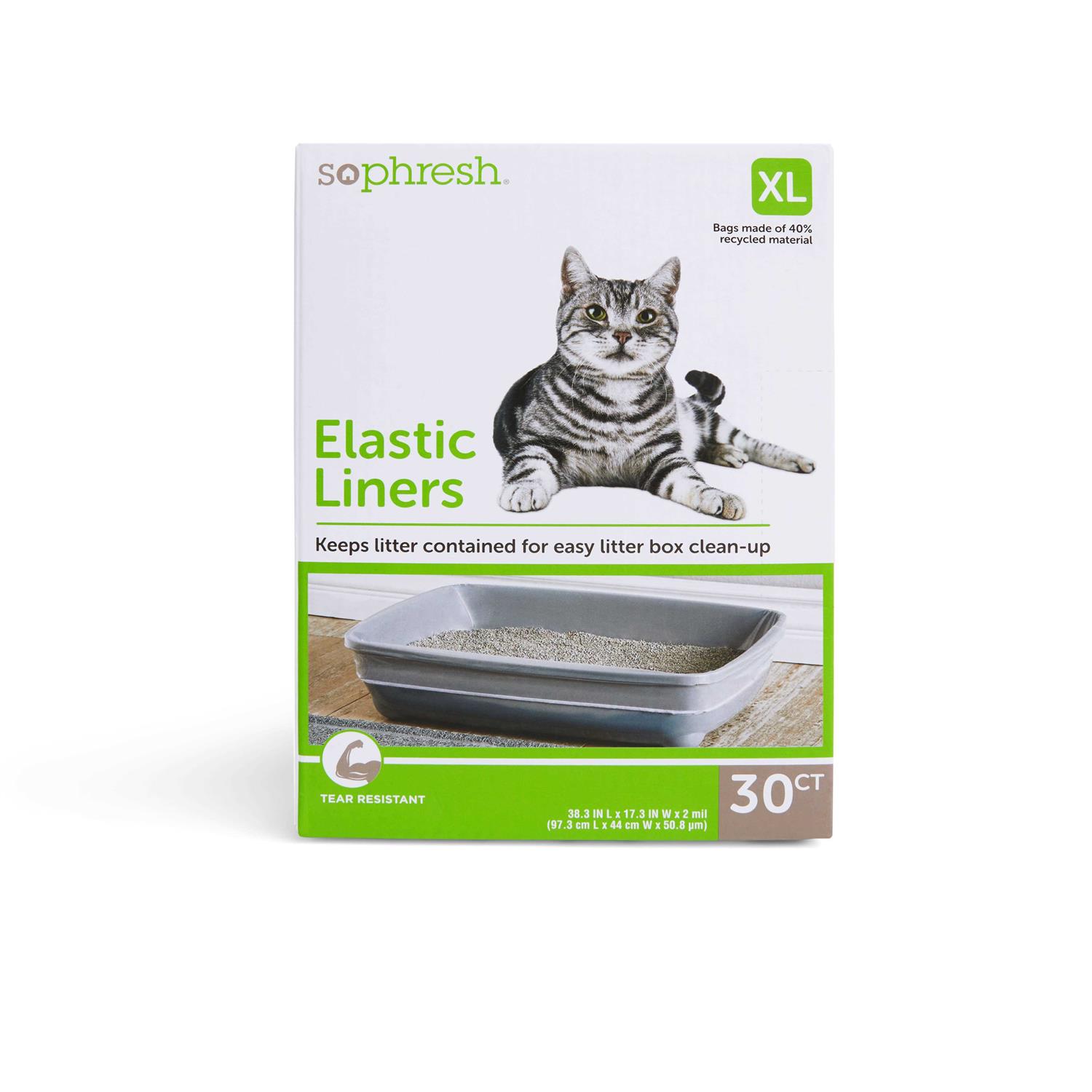 So Phresh Elastic Litter Liners for Cats - Healthber