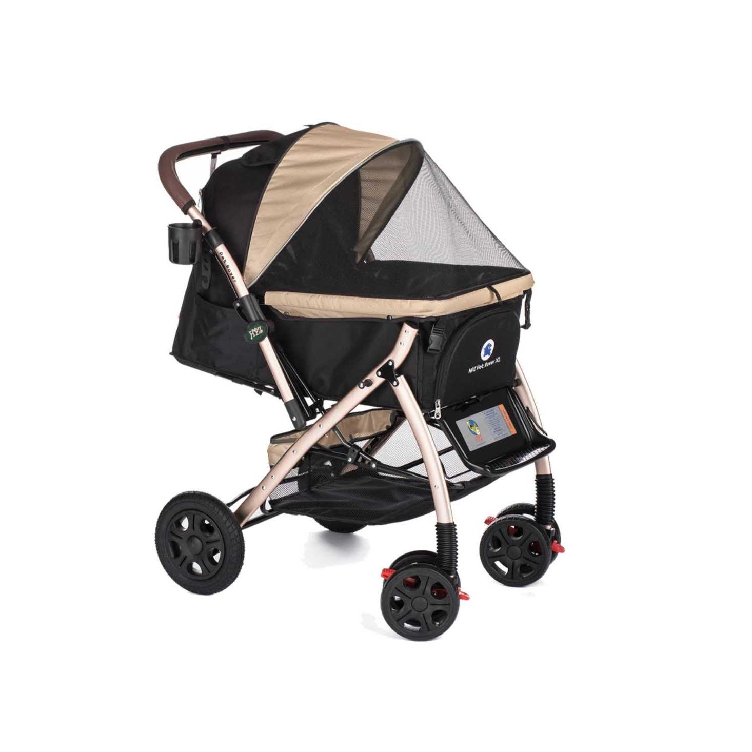 Pet Rover Extra Long Premium Pet Stroller - Healthber