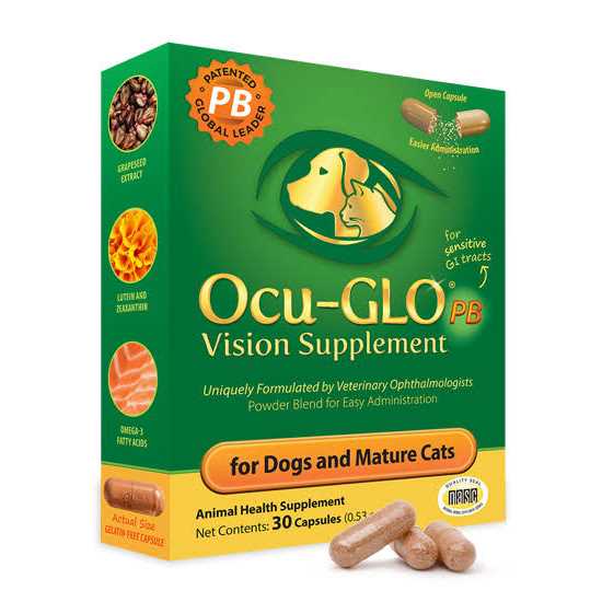 Ocu-GLO Powder Blend Vision Supplement for Medium to Large Dogs - Healthber