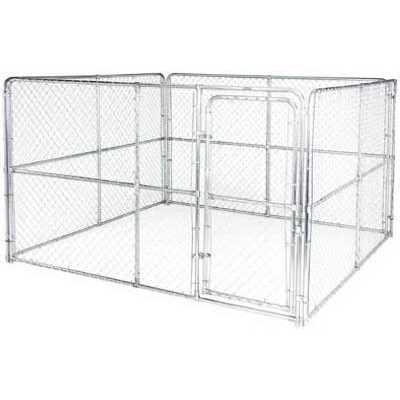 Stephens Pipe & Steel LLC Dog Kennel System Gold Series 10 x 10 x 6-ft. DKA11010 - Healthber