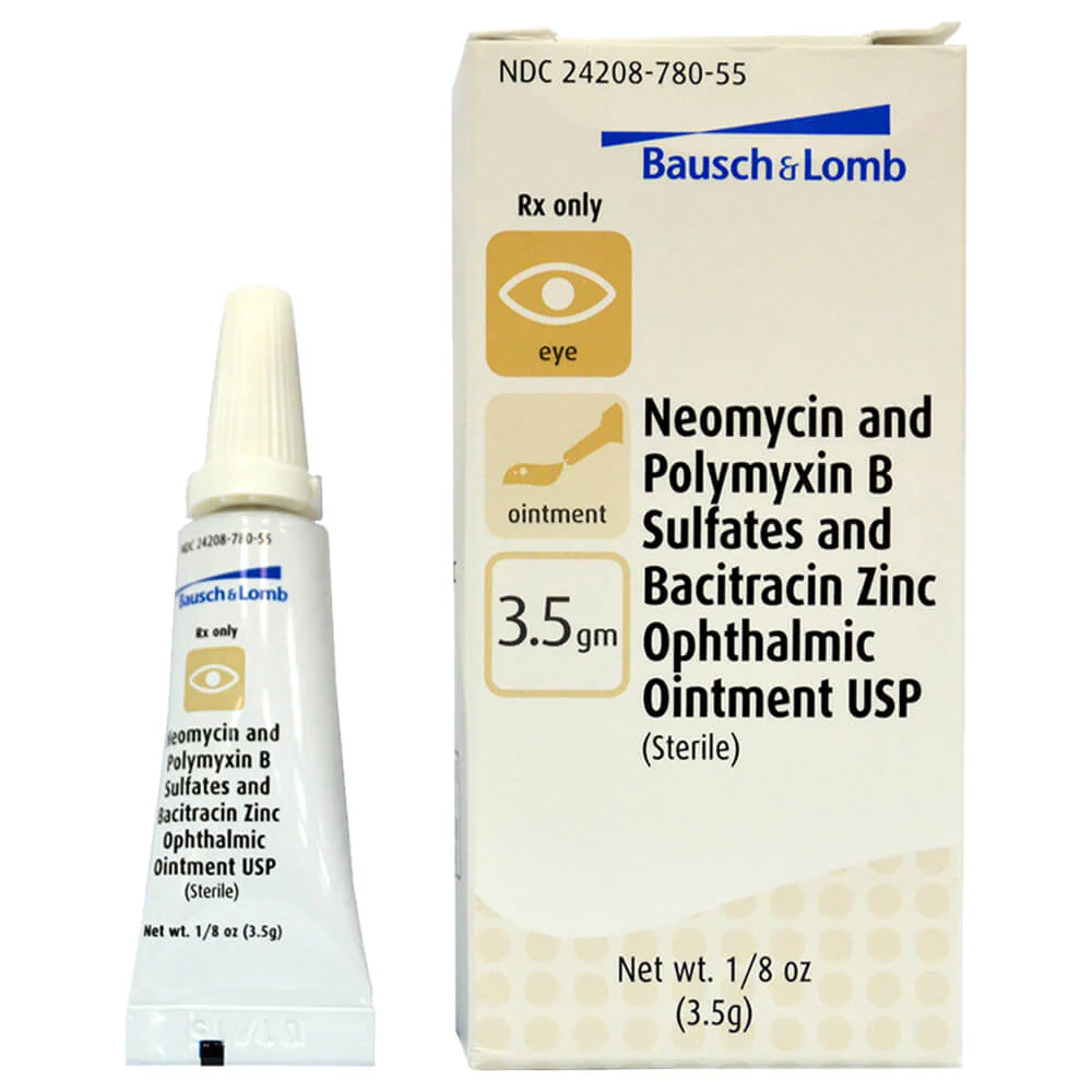 Rx Neo/Poly/Bac Ophthalmic Ointment, 3.5gm - Healthber