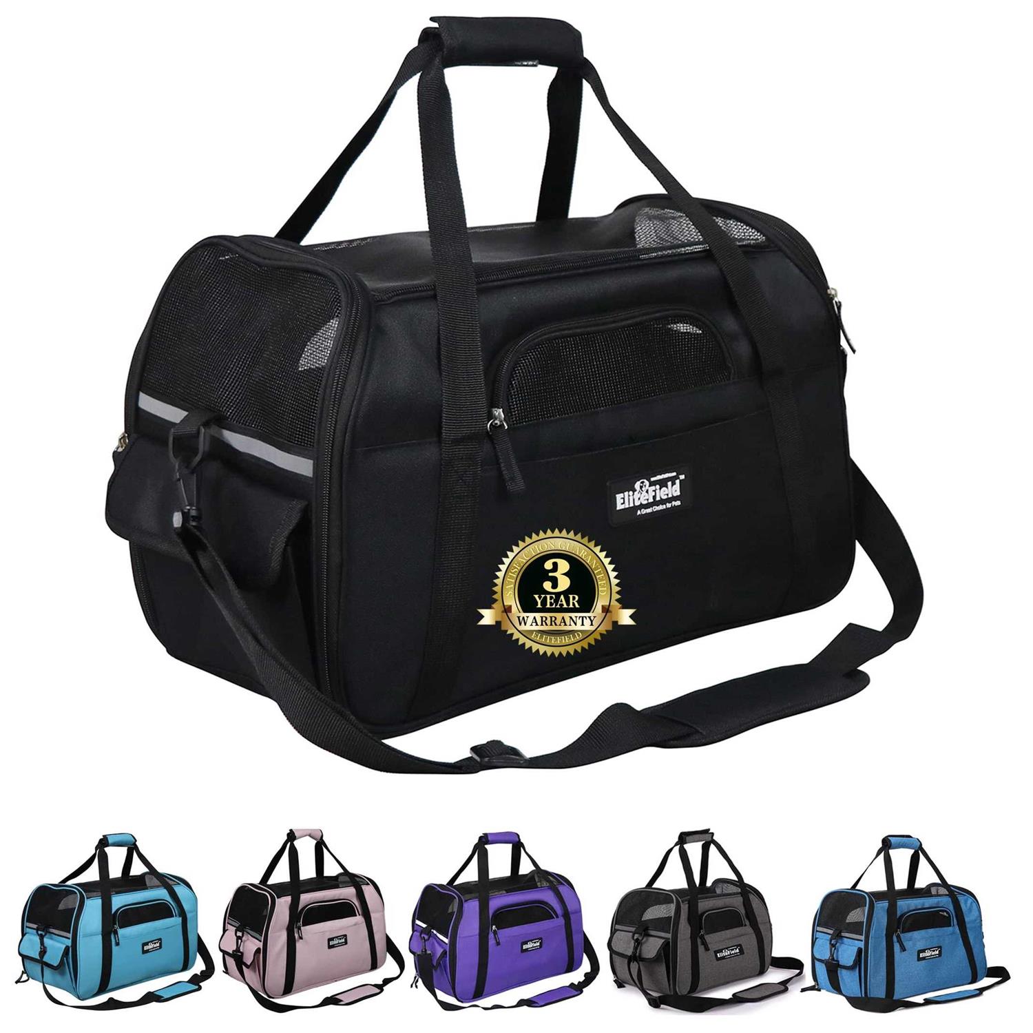 EliteField Soft-Sided Airline-Approved Pet Carrier Bag - Healthber